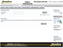 Tablet Screenshot of kudoscycles.com